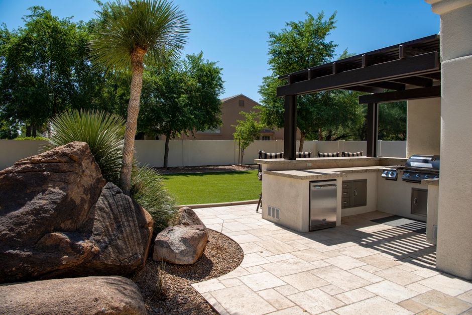 Patio cleaning result